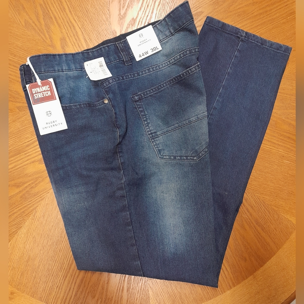 Men's Premium Stretch  Denim Jeans NWT Size:44Wx30L Rugby University
